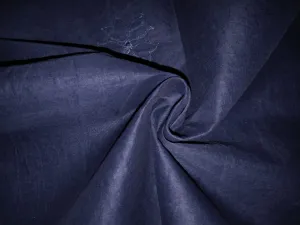 100% Cotton organdy fabric embroidered 44" wide available in [navy blue embroidery four corners and motifs wine green royal blue purple burgandy aubergine][15552-15558]