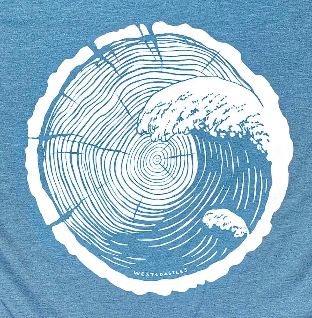 Adult Unisex Tree Wave Graphic Tee