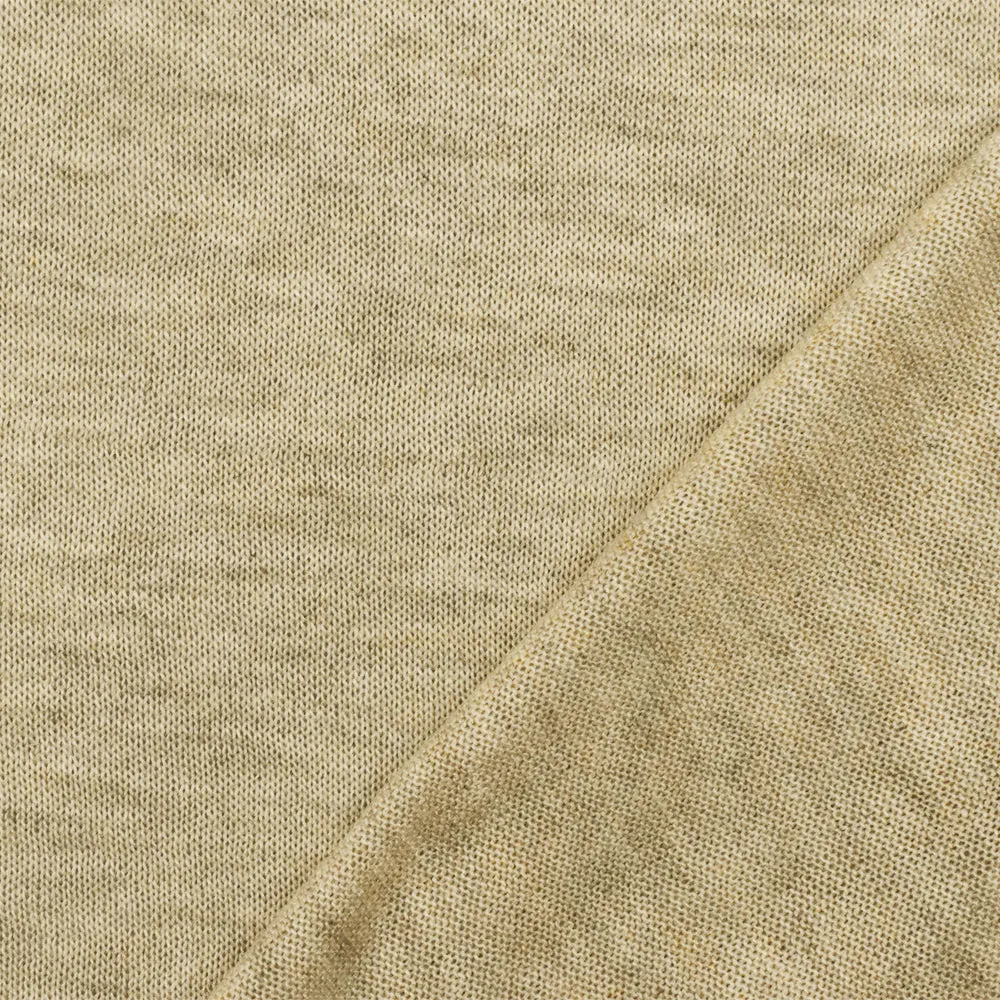 Antique Yellow-Beige-Multi Stretch Cotton Jersey Knit Fabric