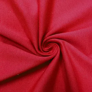 Apple Red French Terry Knit Fabric