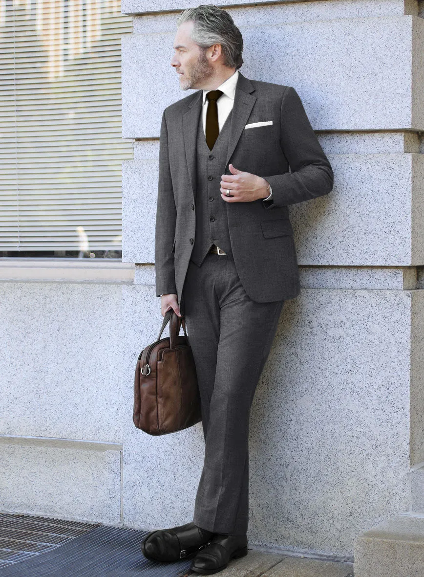 Bristol Nailhead Dark Gray Suit