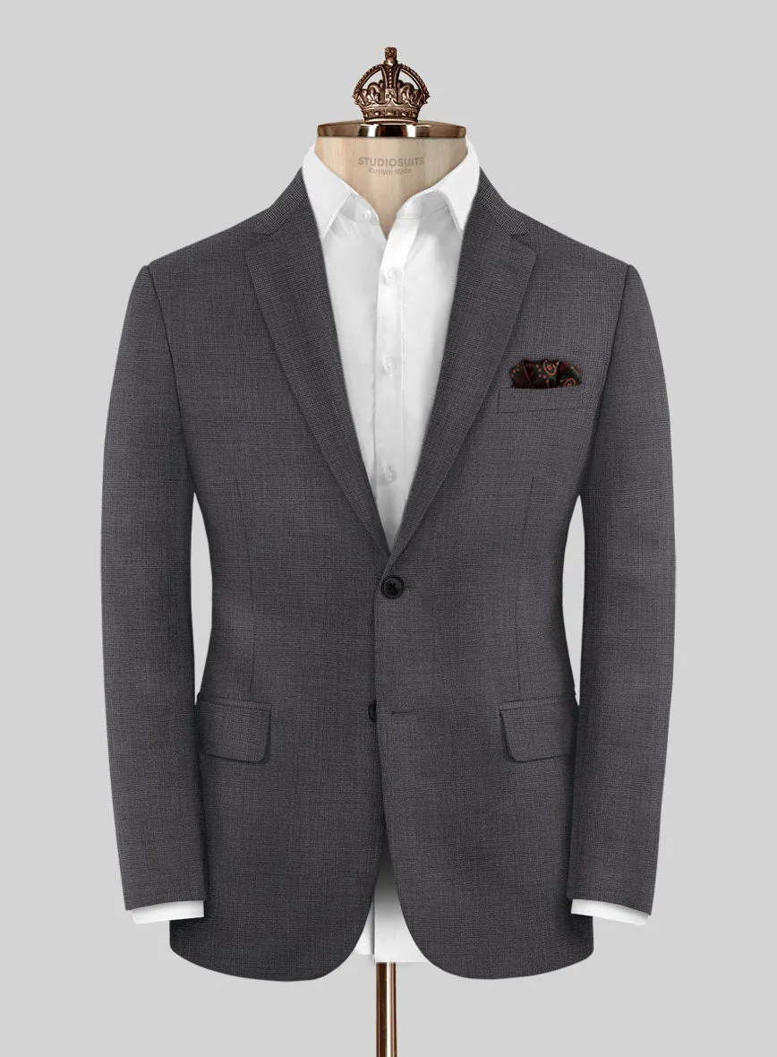 Bristol Nailhead Dark Gray Suit