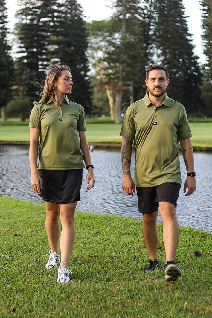 CA Ladies Iconic Golf Shirt | Army Green