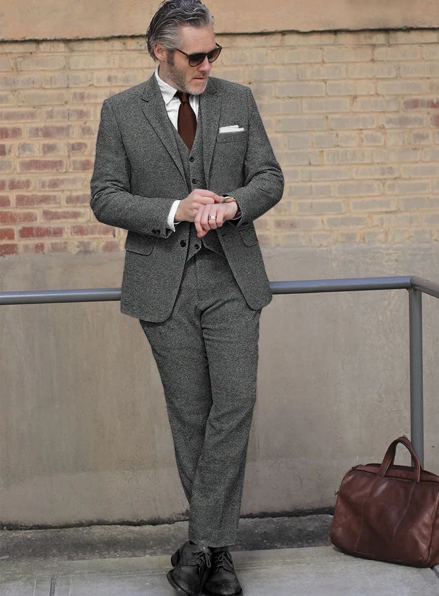 Caccioppoli Donegal Gray Tweed Suit