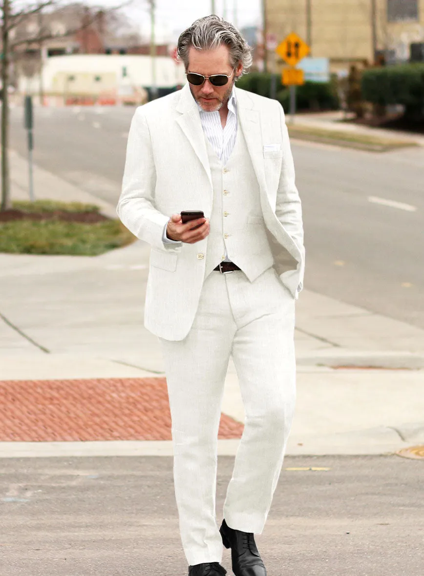 Campari Cream Linen Suit