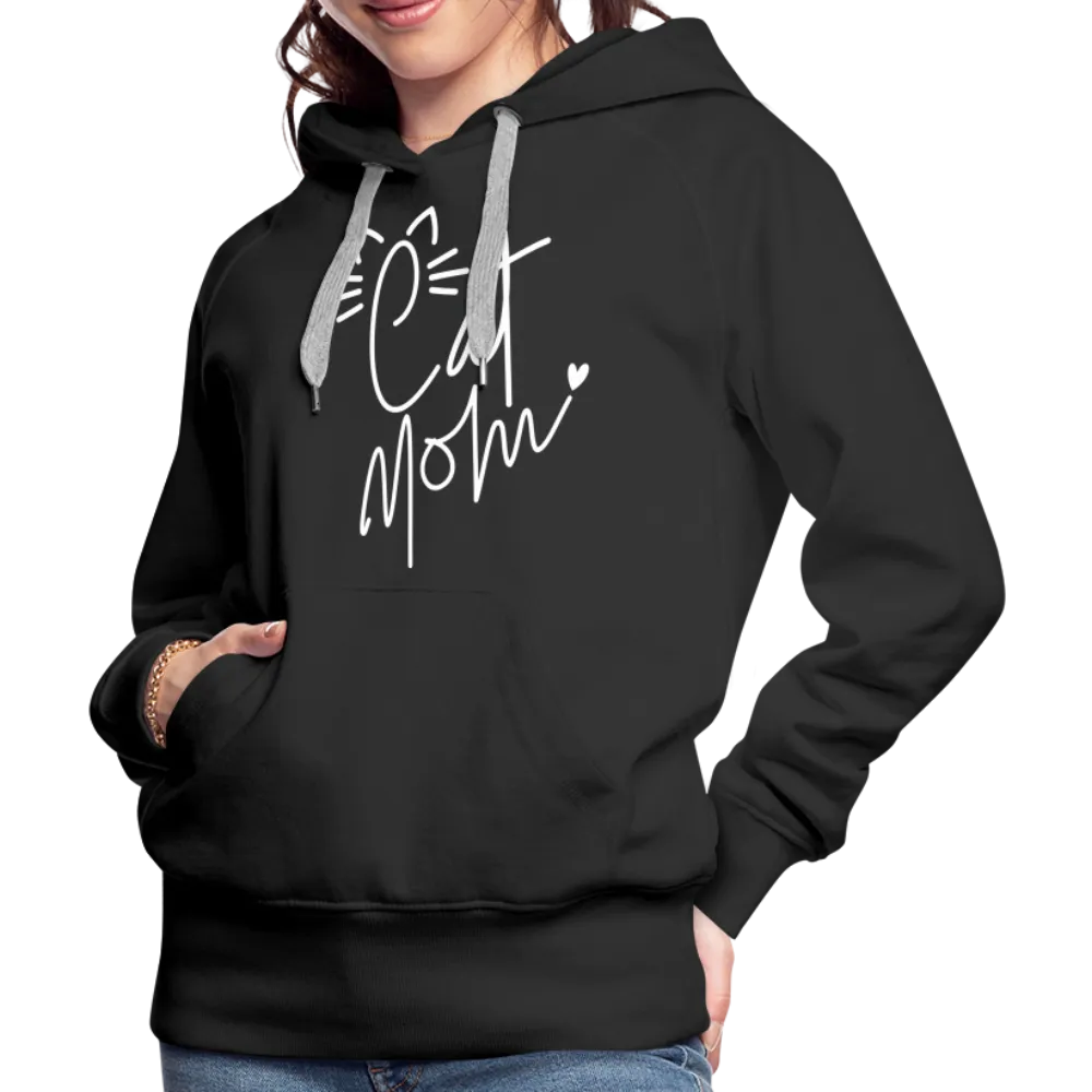 Cat Mom Premium Hoodie (White Letters)