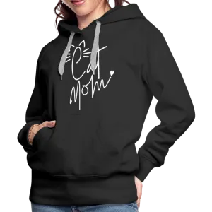 Cat Mom Premium Hoodie (White Letters)