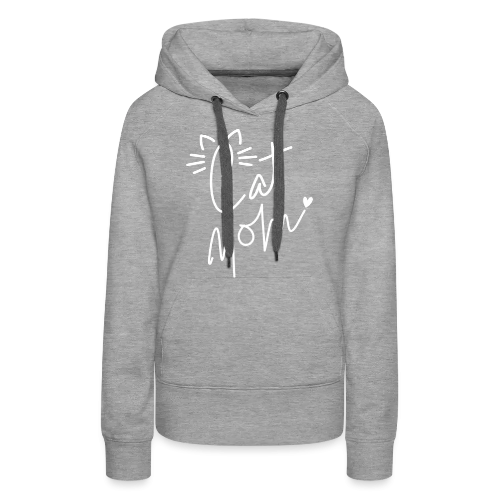 Cat Mom Premium Hoodie (White Letters)