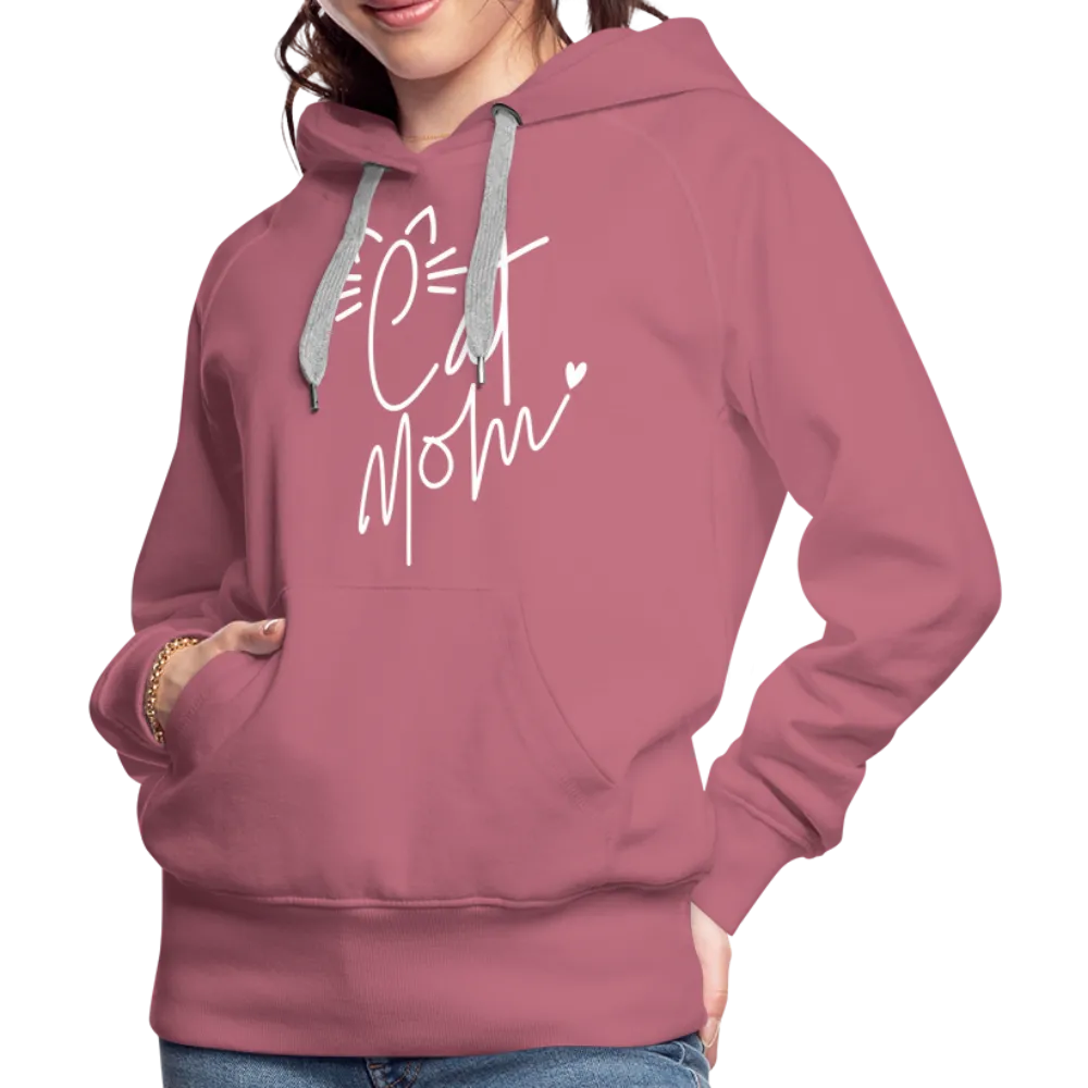 Cat Mom Premium Hoodie (White Letters)