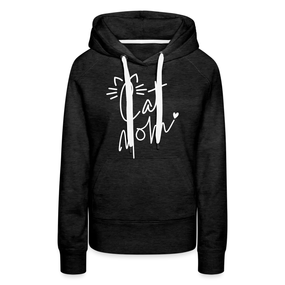 Cat Mom Premium Hoodie (White Letters)