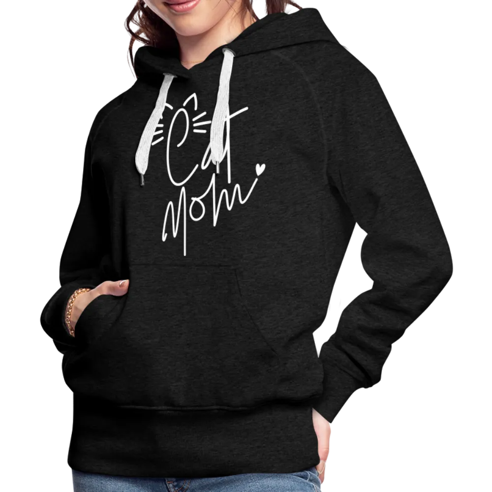 Cat Mom Premium Hoodie (White Letters)