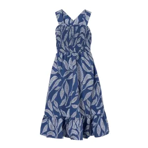 Cobalt Printed Maxi Dress