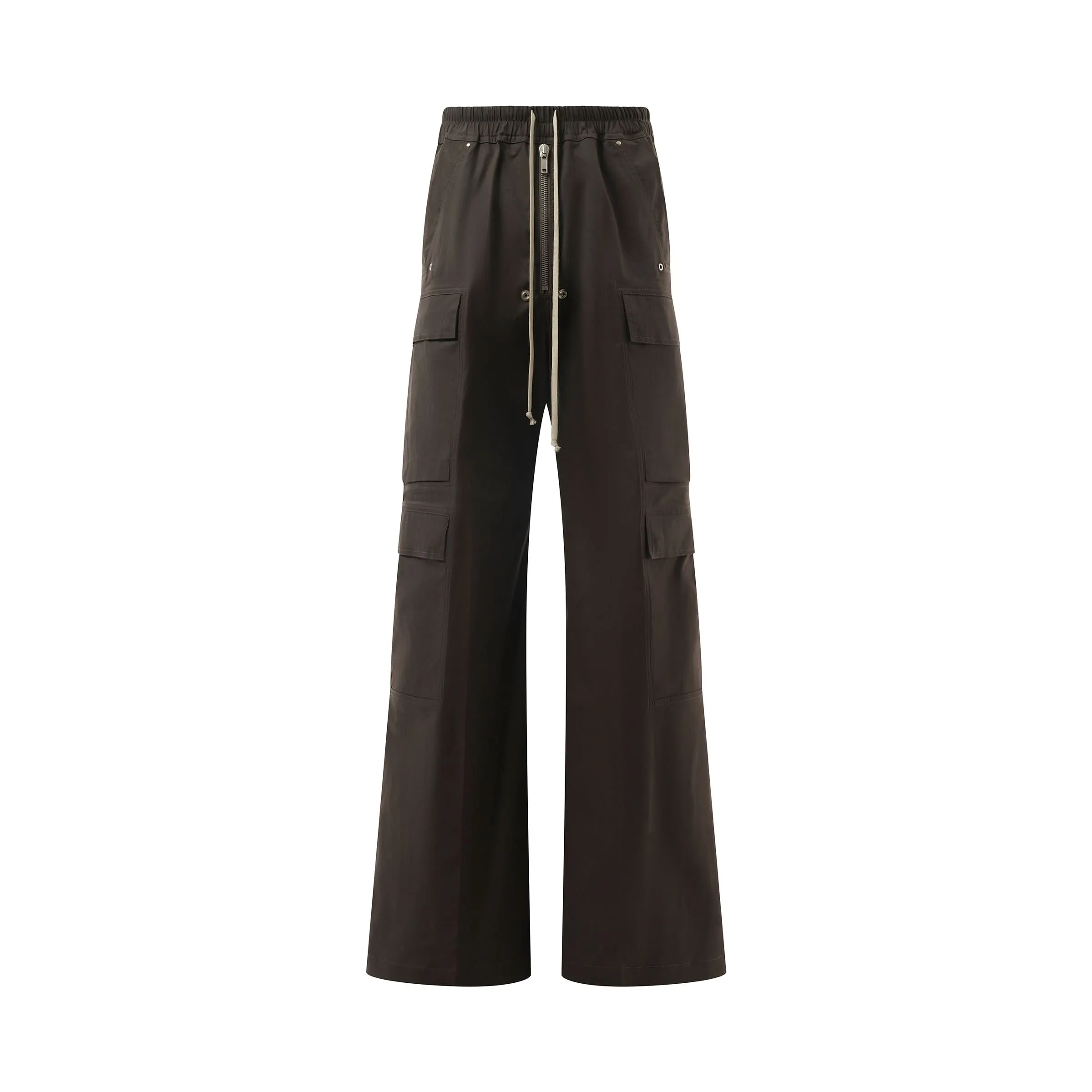 Cotton Poplin Cargobelas Pants in Dark Dust