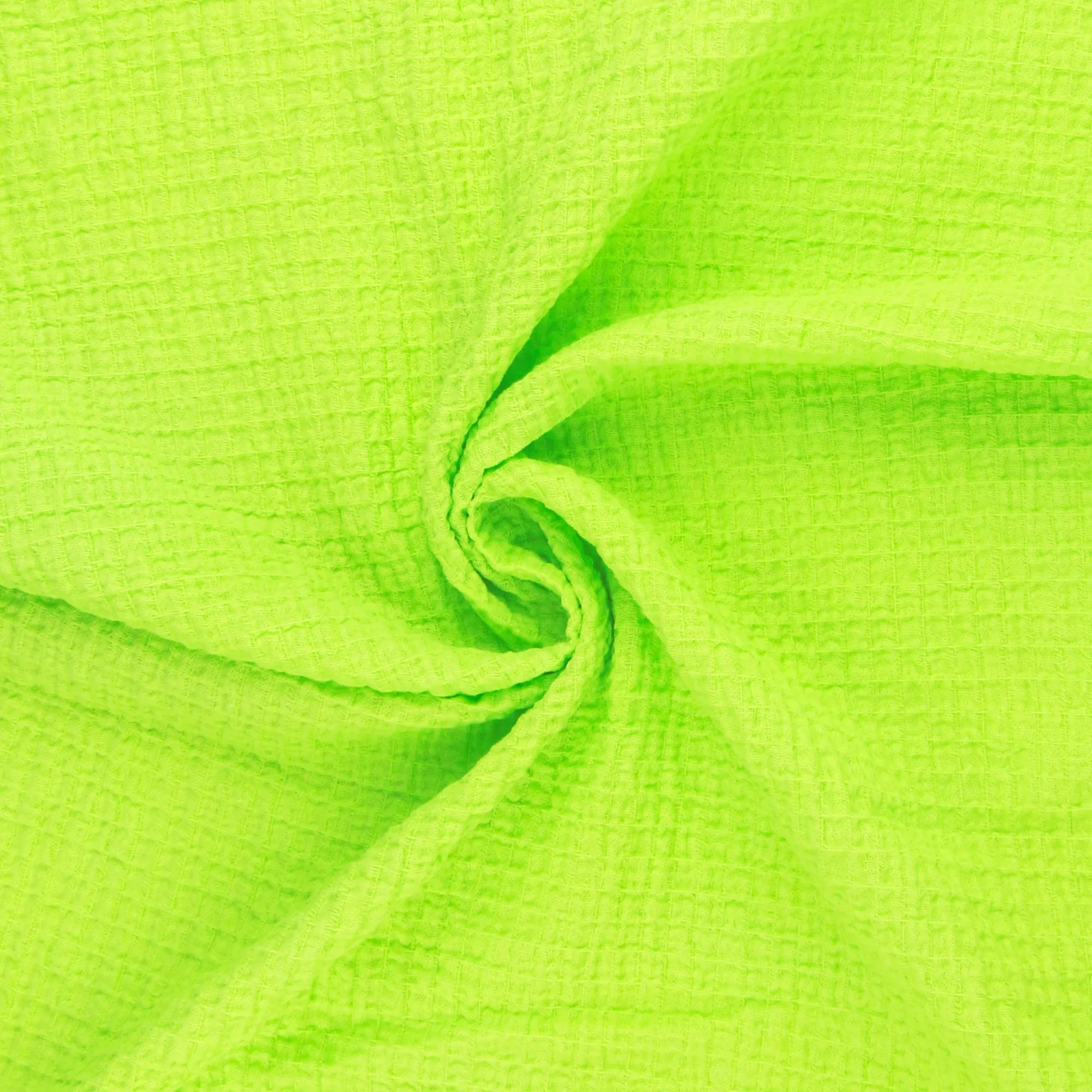 Crinkled Stretch Gauze - ALAIA - Lime