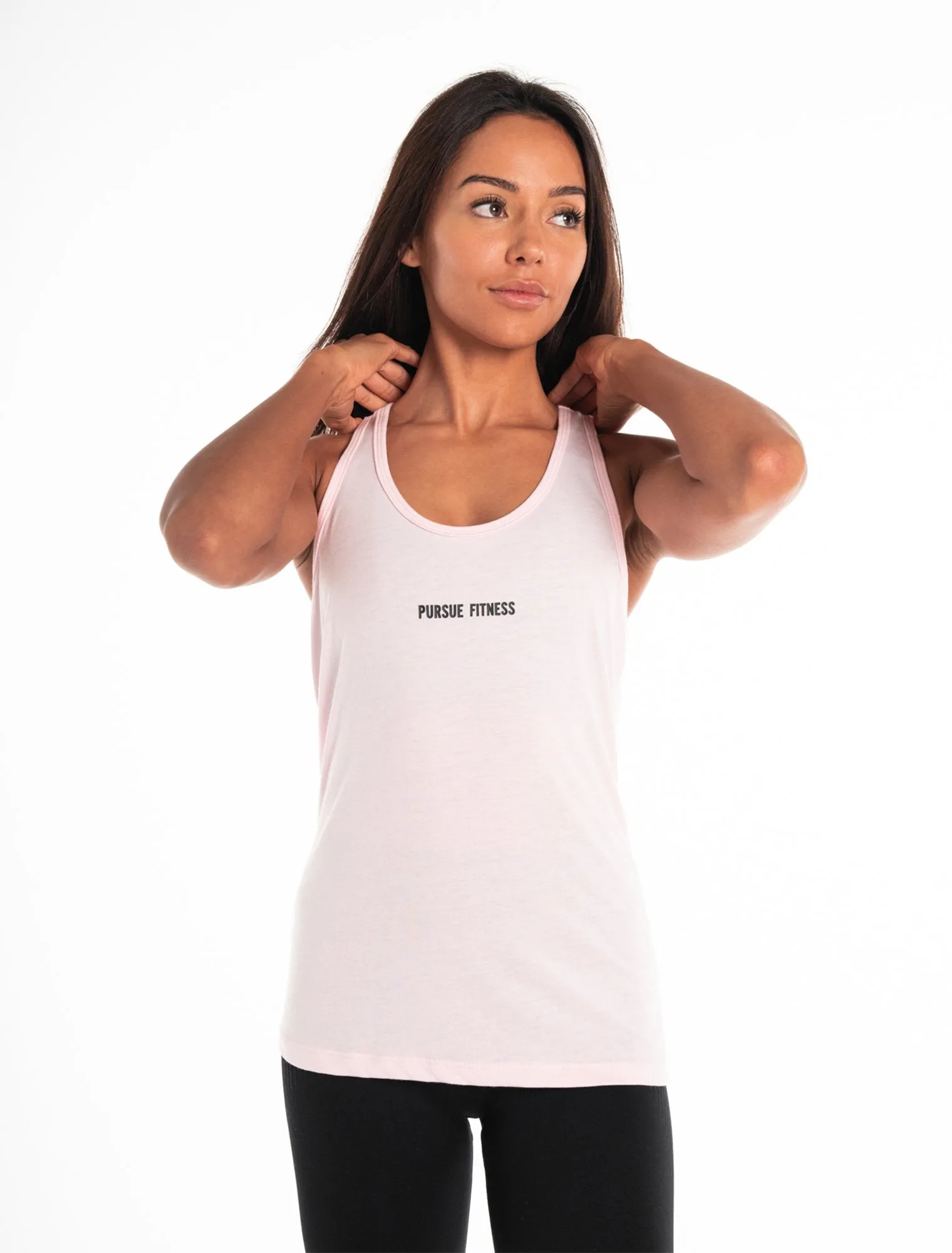 Cross Back Tank - Pastel Pink