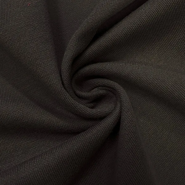 Dark Brown French Terry Knit Fabric