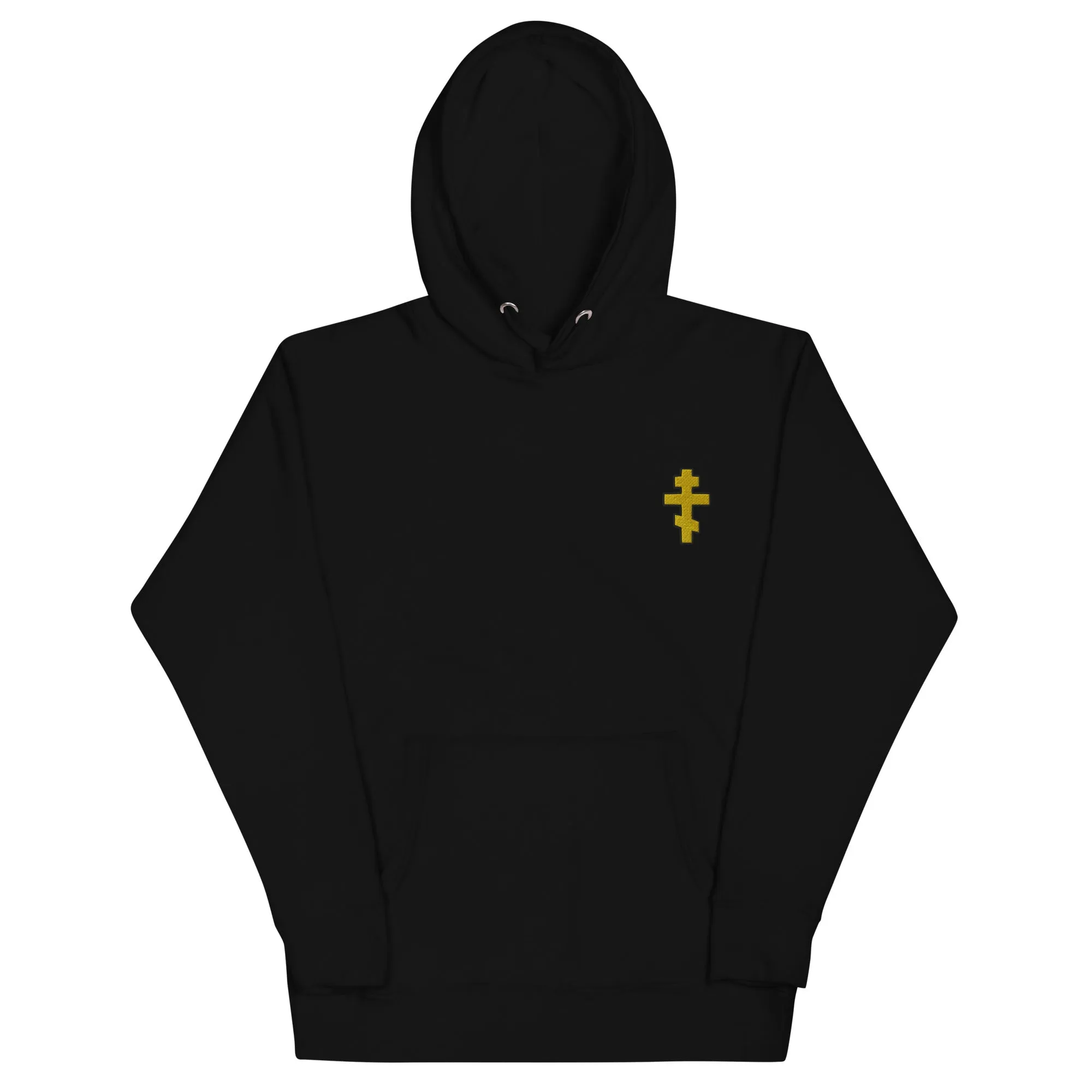 Embroidered Orthodox Cross Hoodie