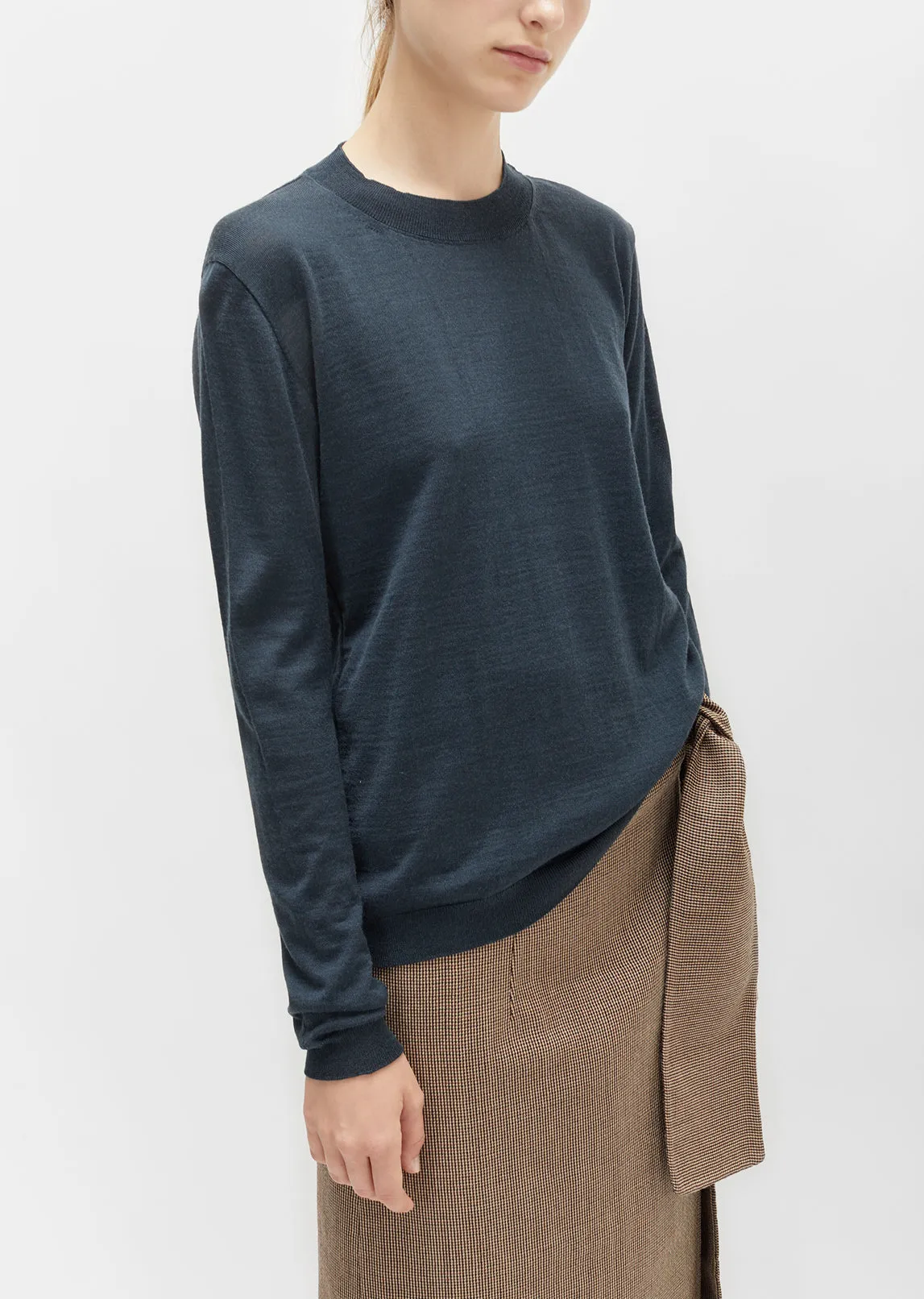 Extrafine Merino Wool Crewneck Sweater