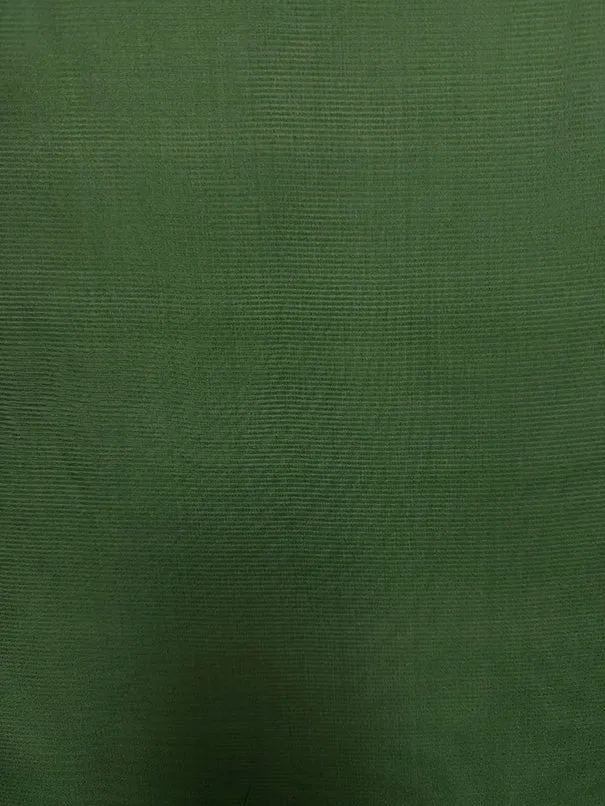 Green Stripe Silk Chiffon Fabric