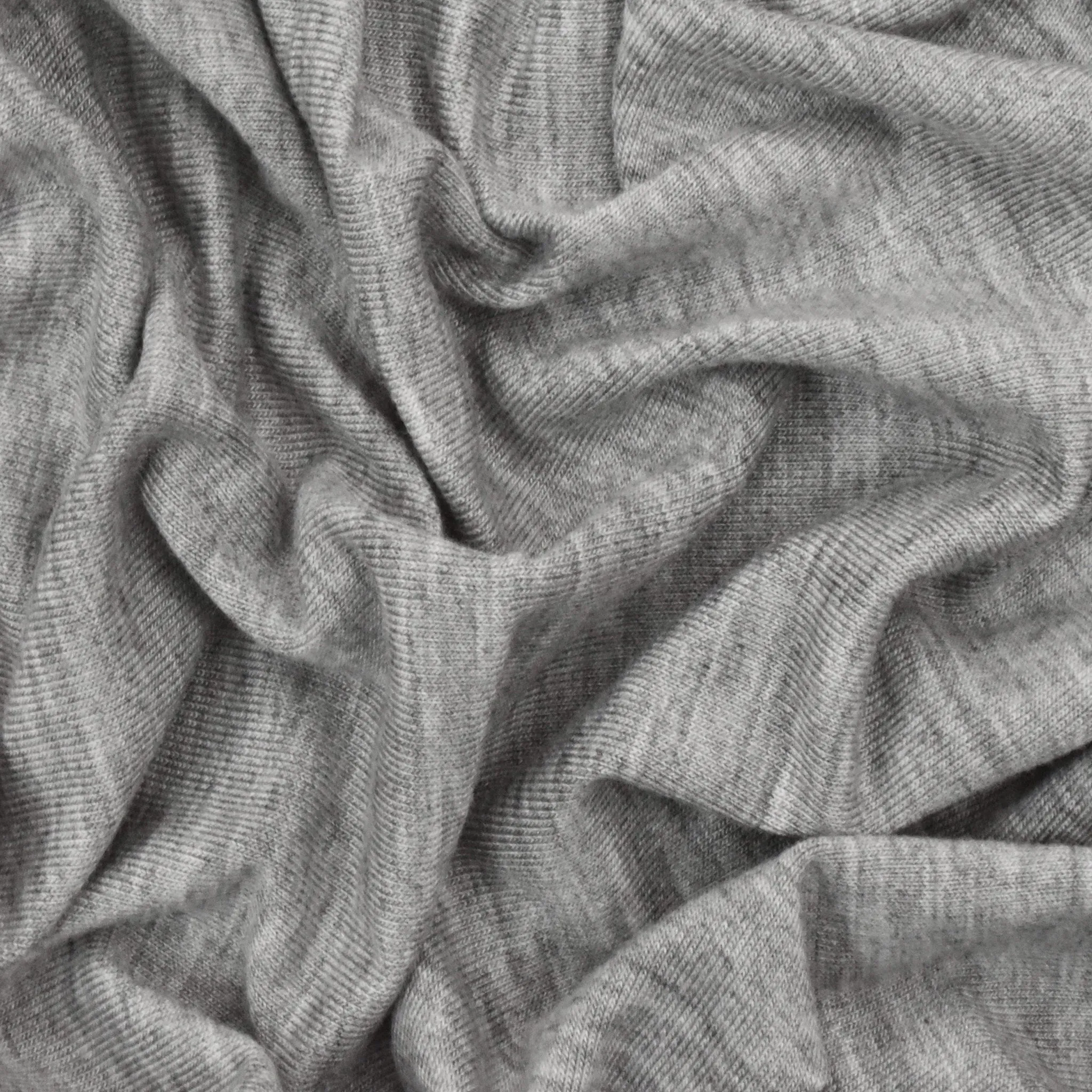 Heather Gray Rayon Stretch Jersey Knit Fabric