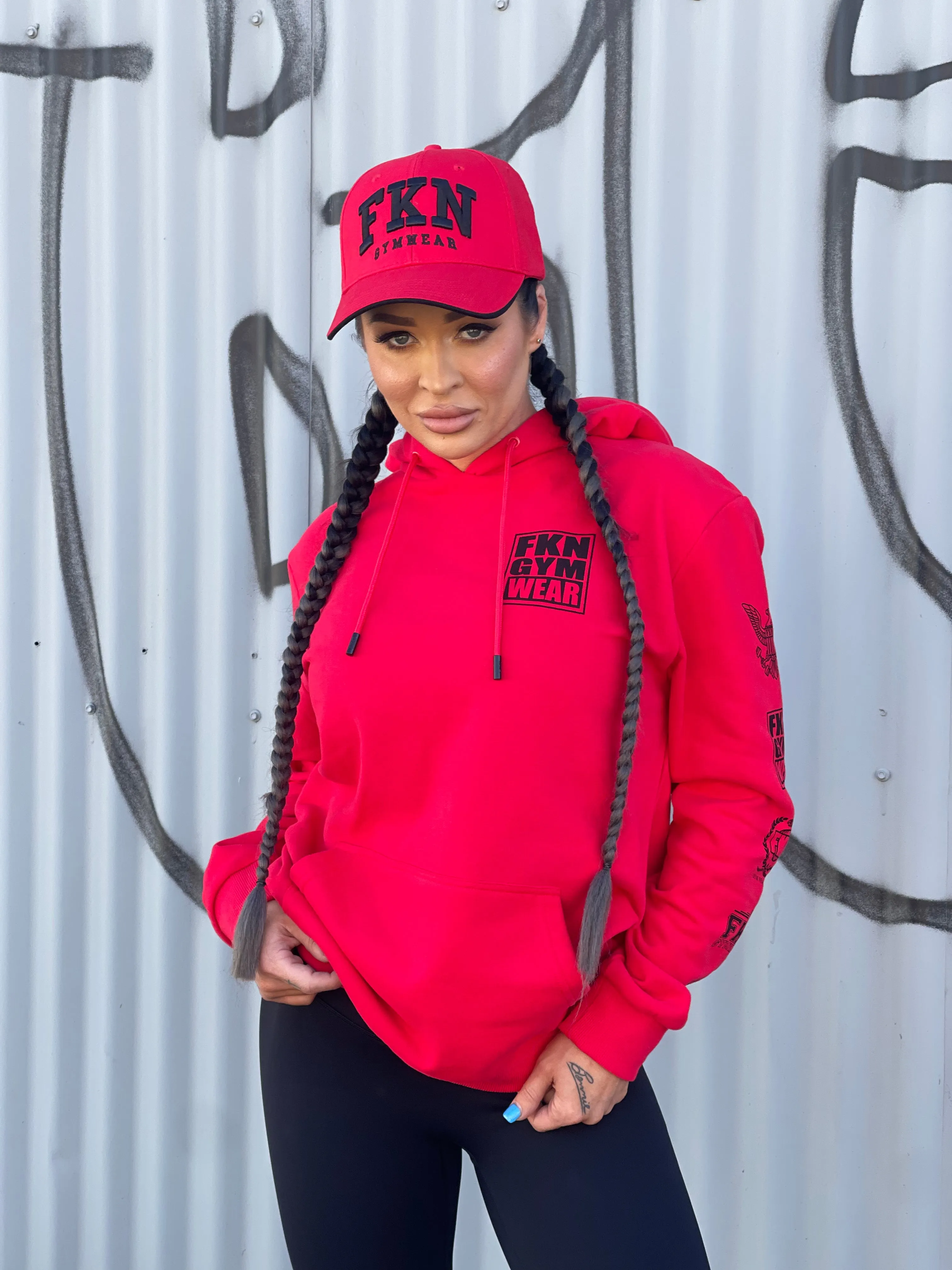 Heist | Women's Gym Hoodie | Red