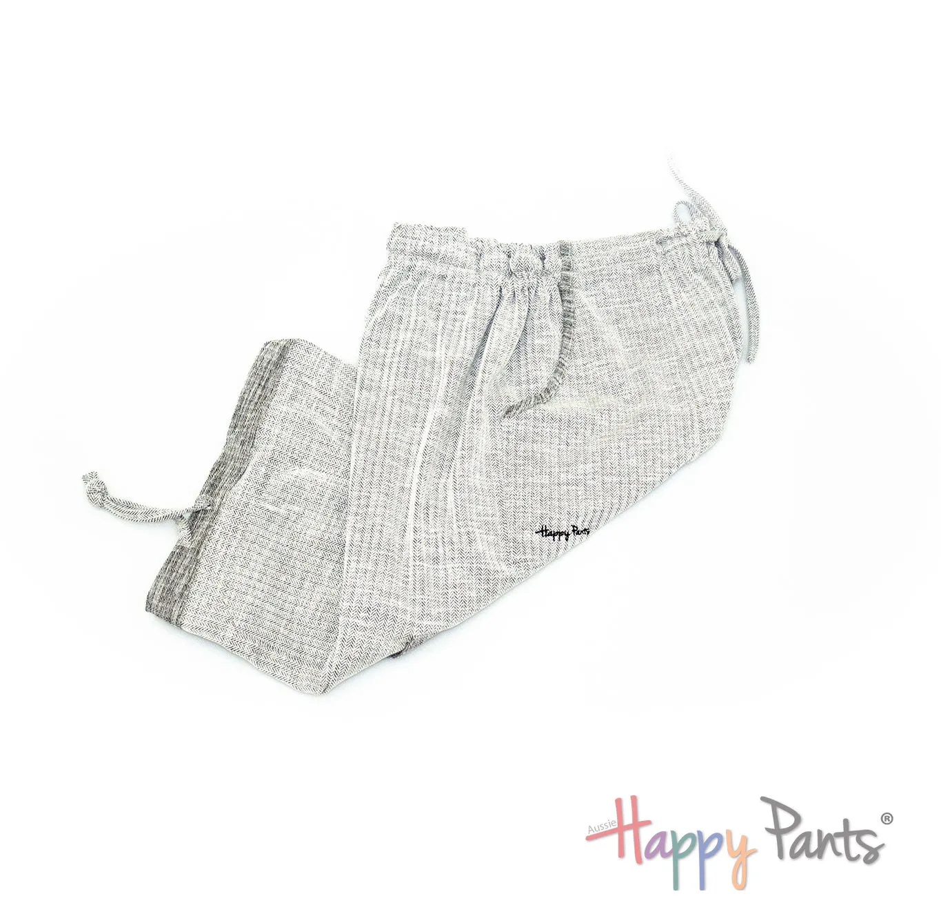 Herringbone White Men Boardshorts