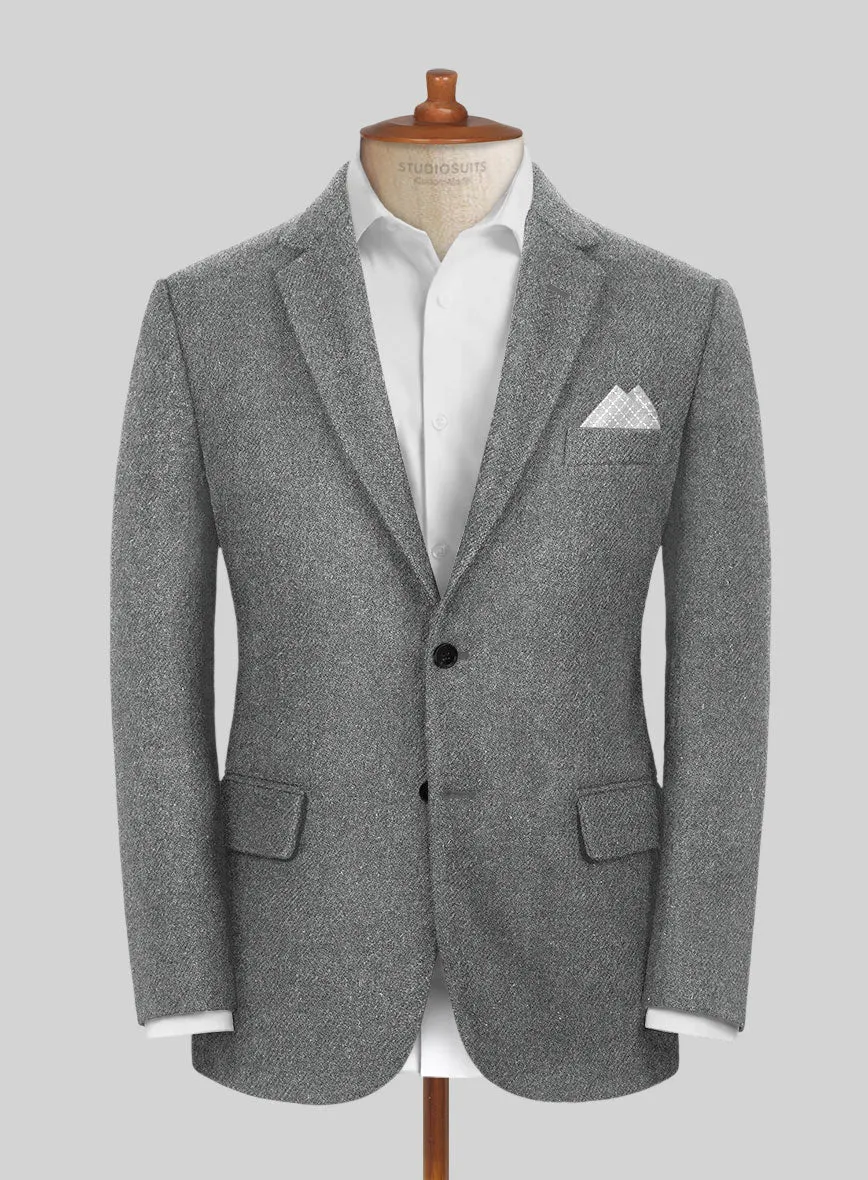 Highlander Light Gray Tweed Suit