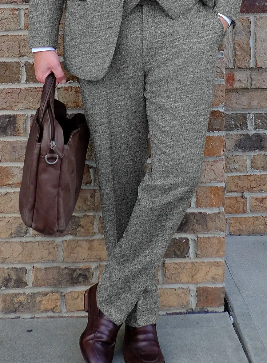 Highlander Light Gray Tweed Suit