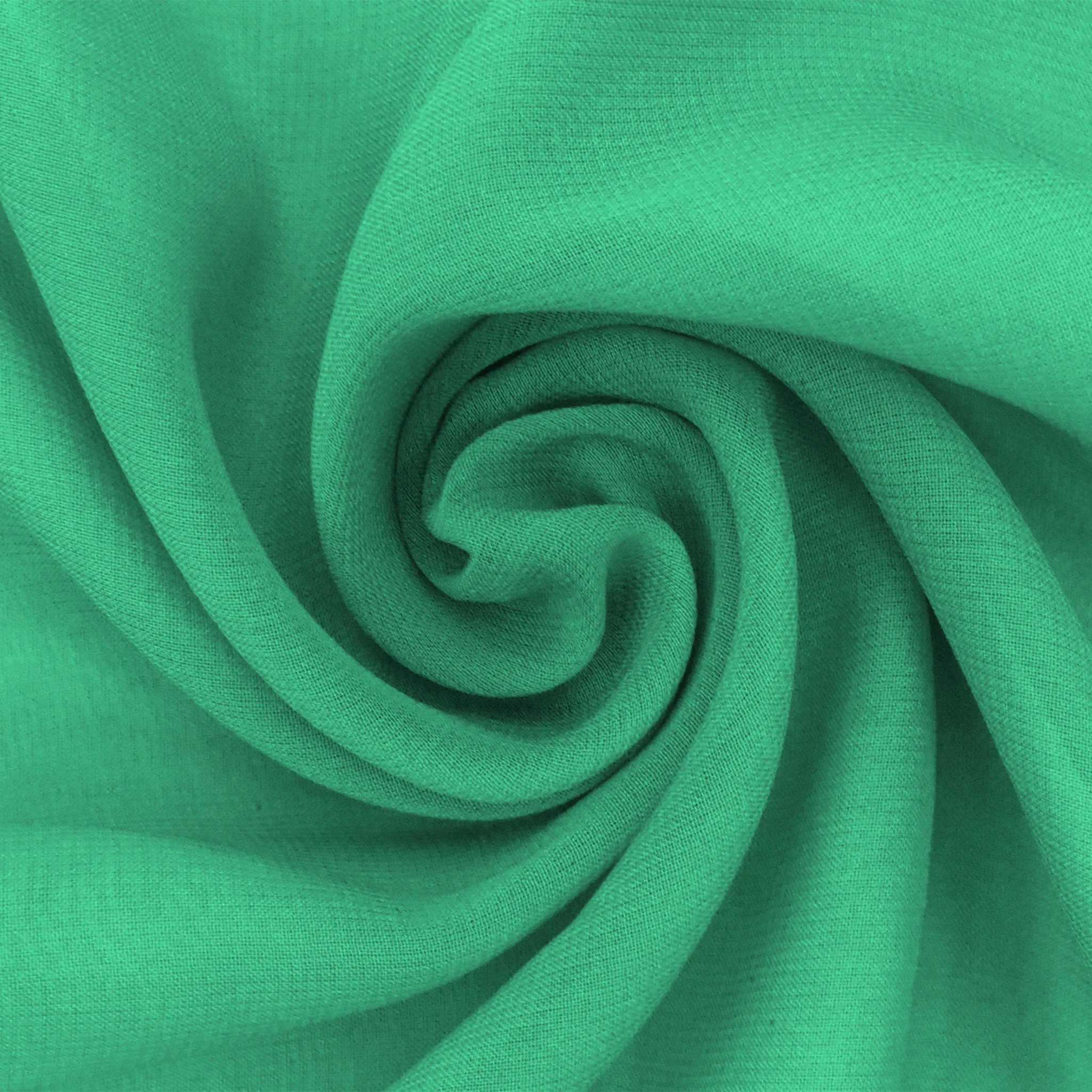 Jaded Green Silk Chiffon Fabric