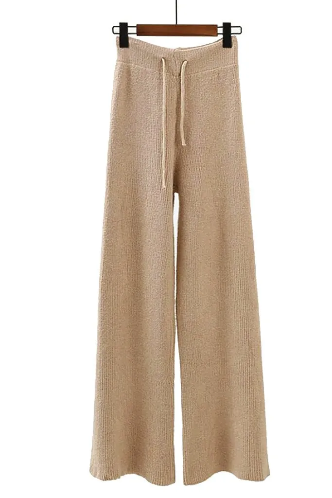 Magritte Beige Cotton Sweater and Pants Set