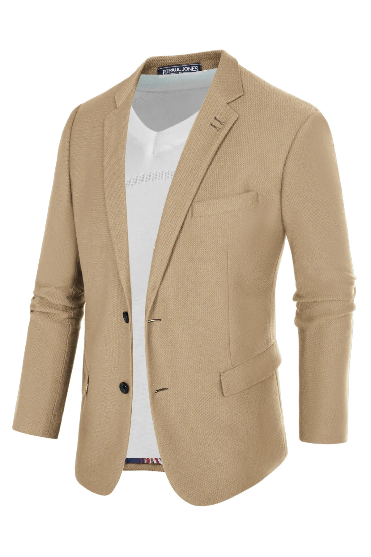 Mens Casual Blazers Lightweight Two Buttons Business Sport Coat Jackets