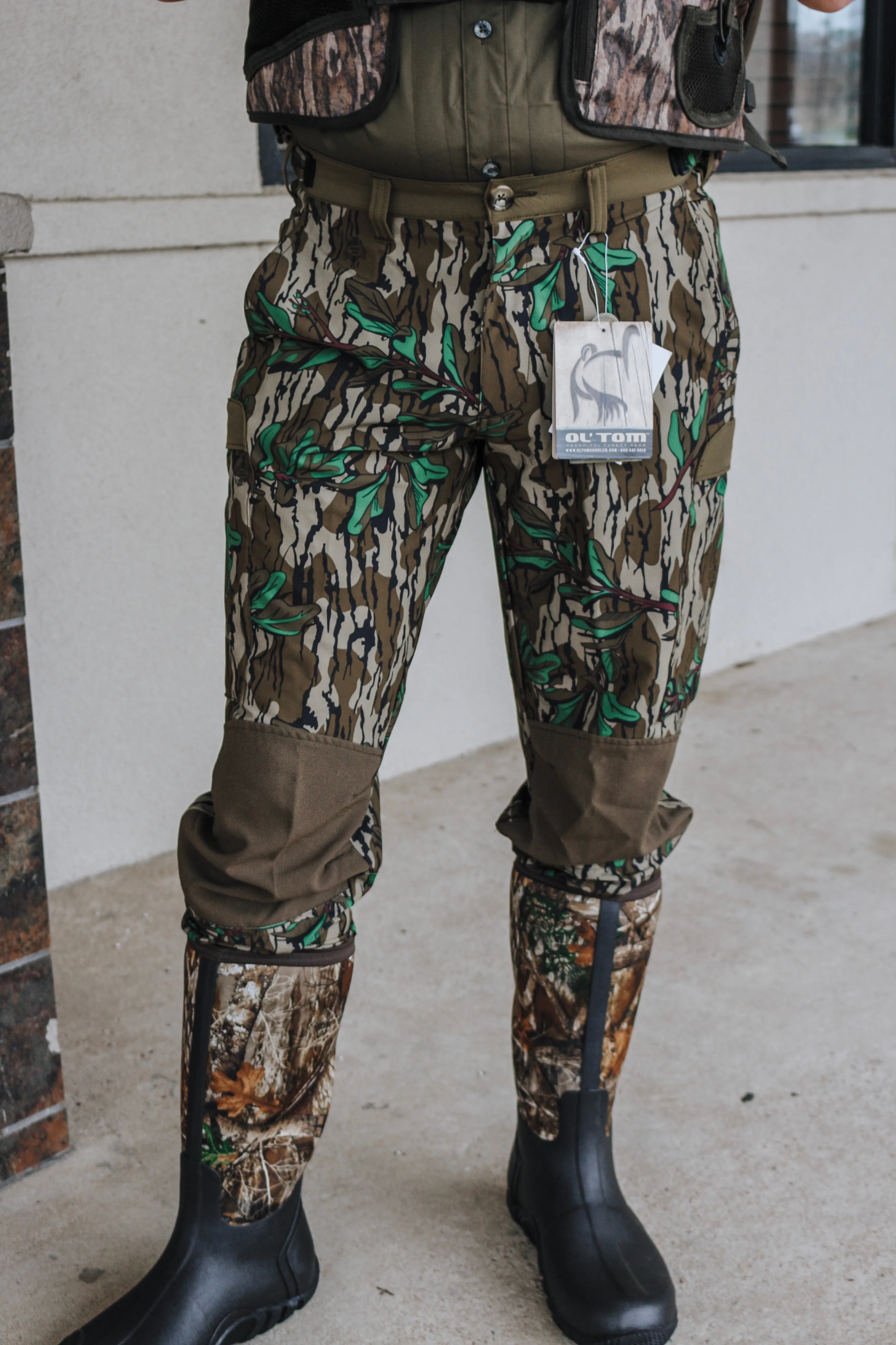 Men's Tech Stretch Turkey Hunting Pant- Mossy Oak Greenleaf