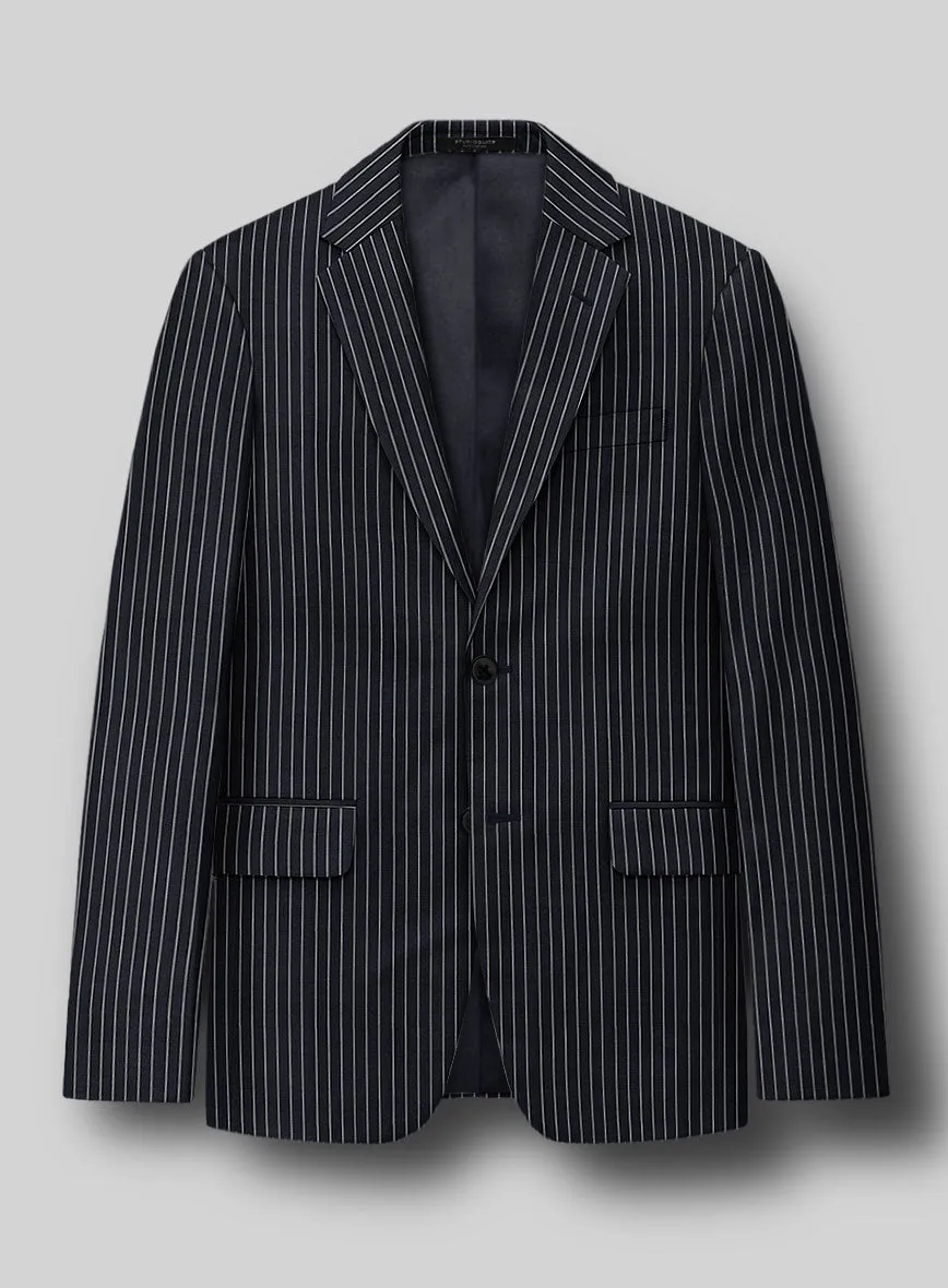 Napolean Isaura Stripe Blue Wool Suit