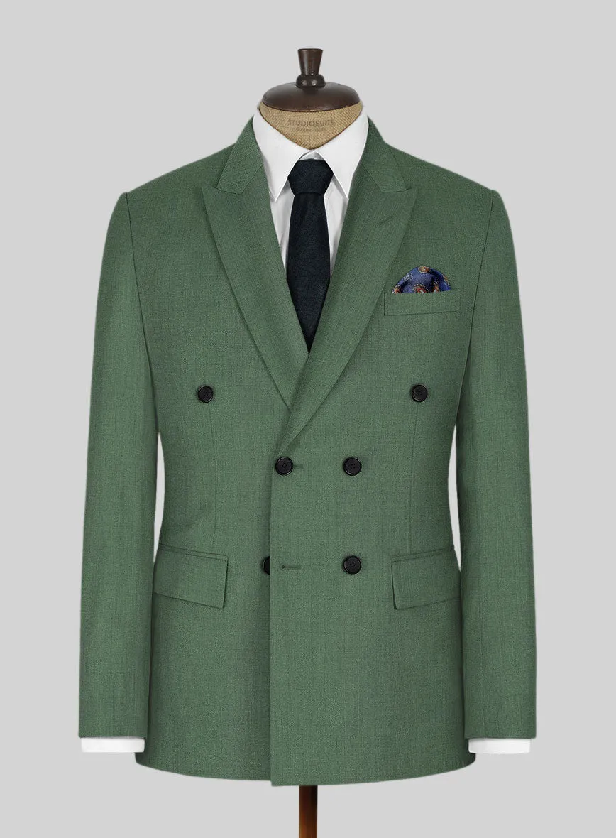 Napolean Moss Green Wool Suit