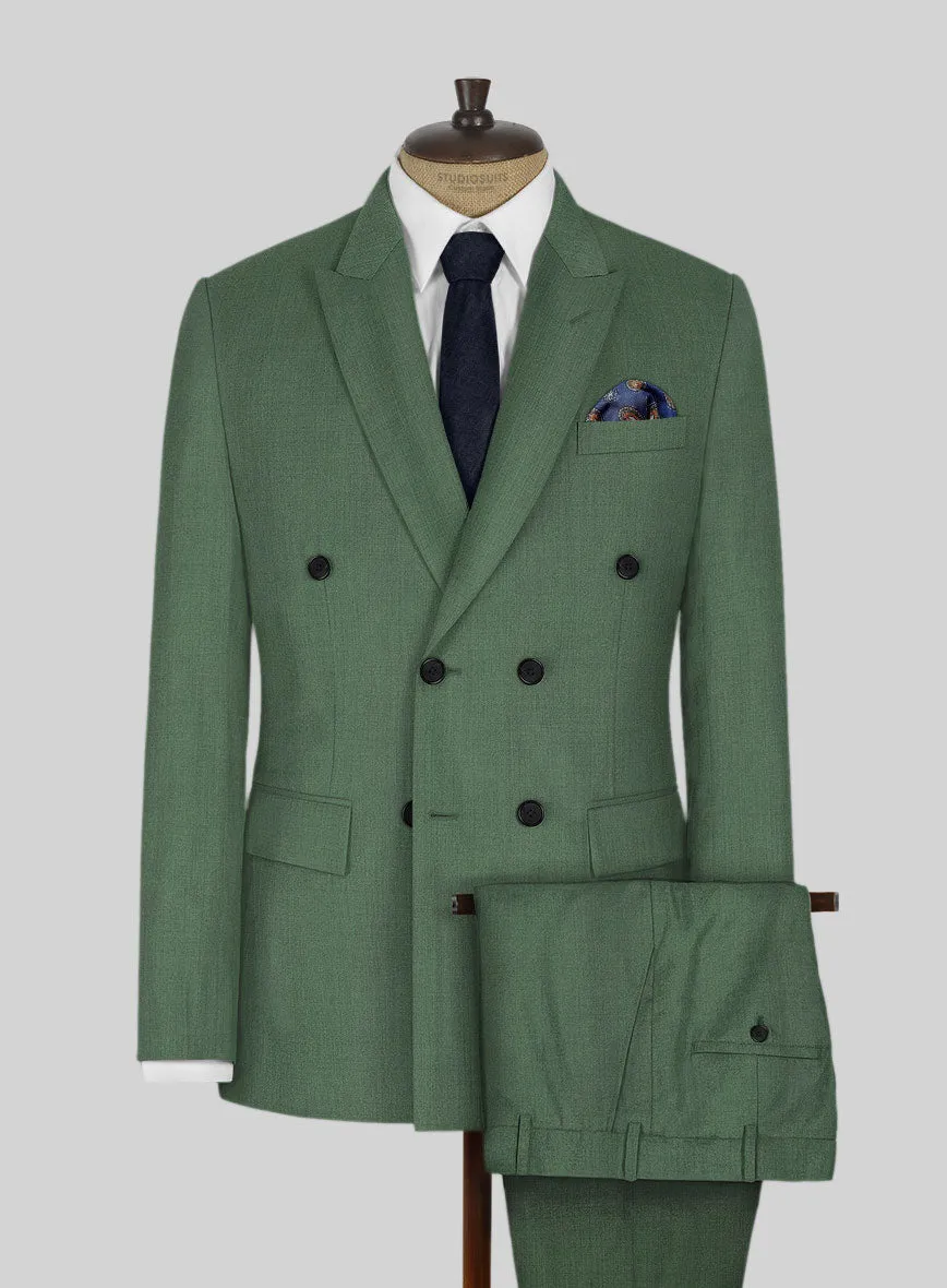 Napolean Moss Green Wool Suit