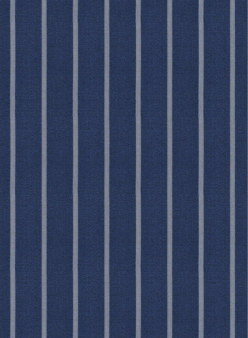 Napolean Zole Stripe Blue Wool Suit