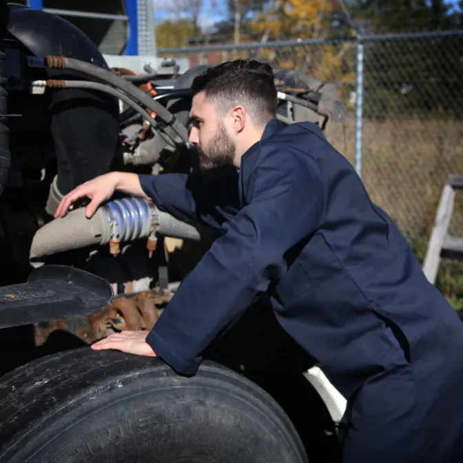 Navy Shop Coat by GATTS Workwear - Style 795