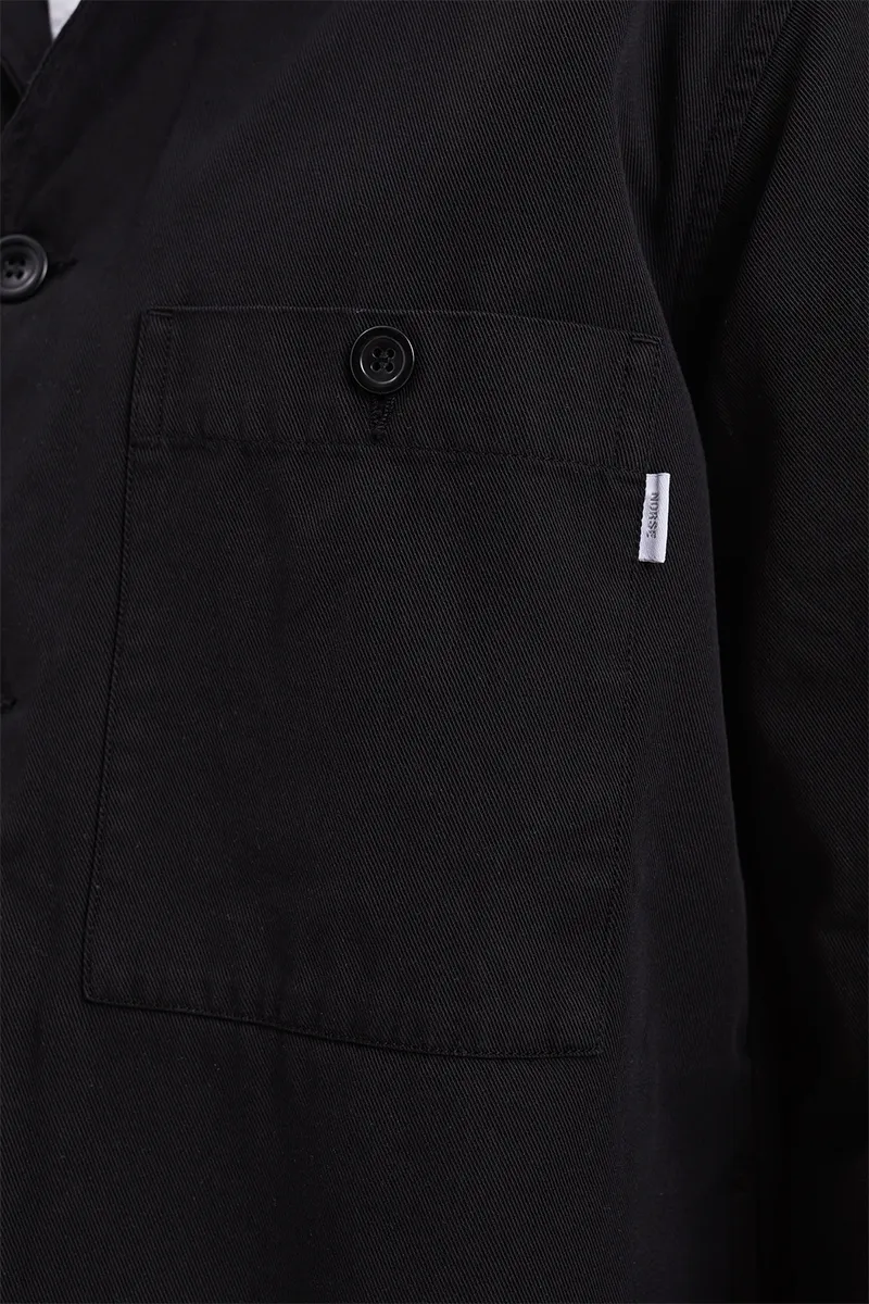 Norse Standard Twill Overshirt - Black