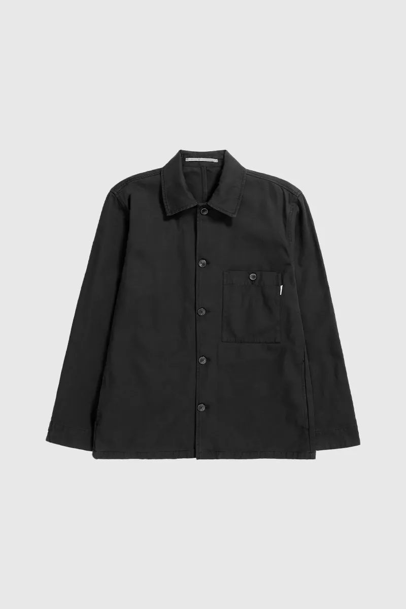 Norse Standard Twill Overshirt - Black