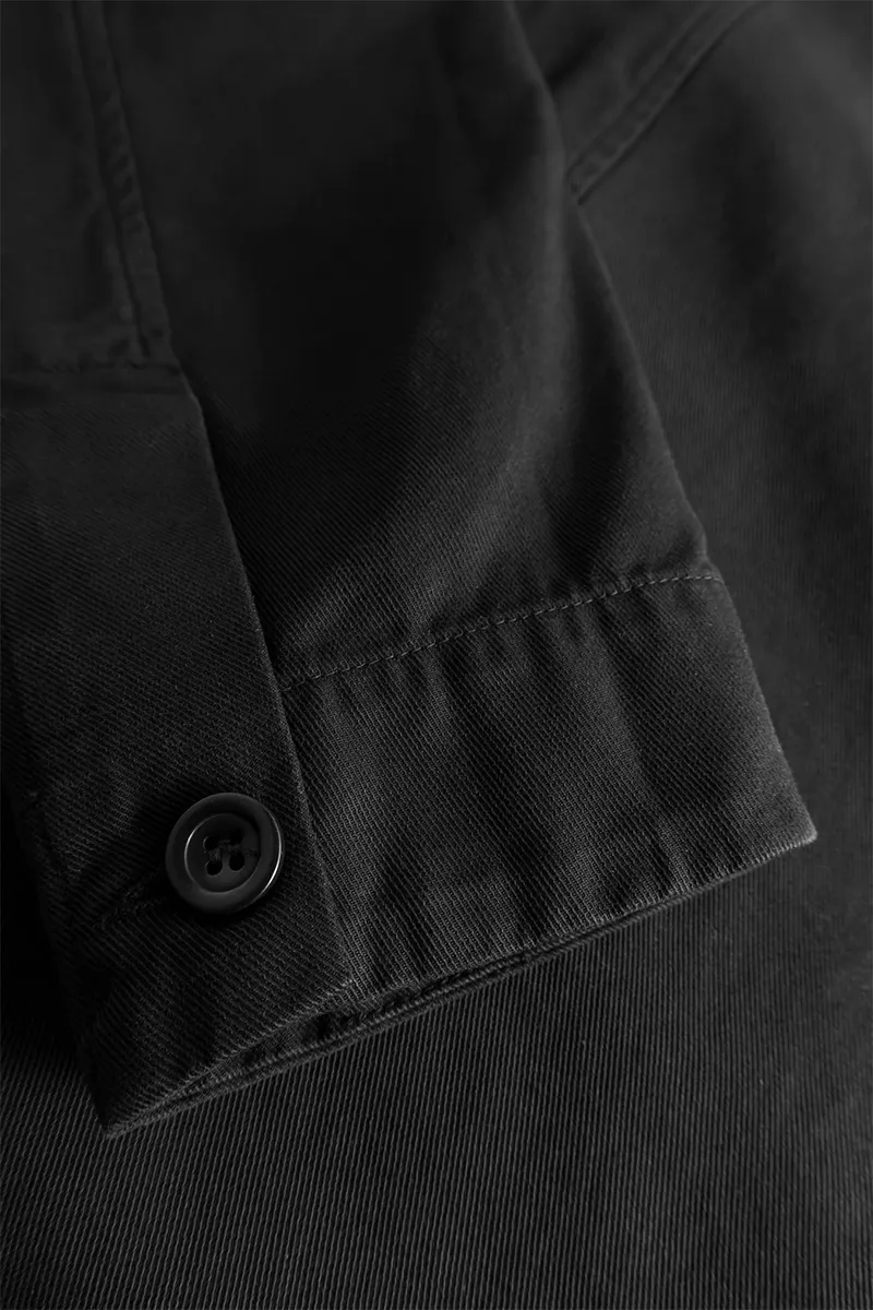 Norse Standard Twill Overshirt - Black