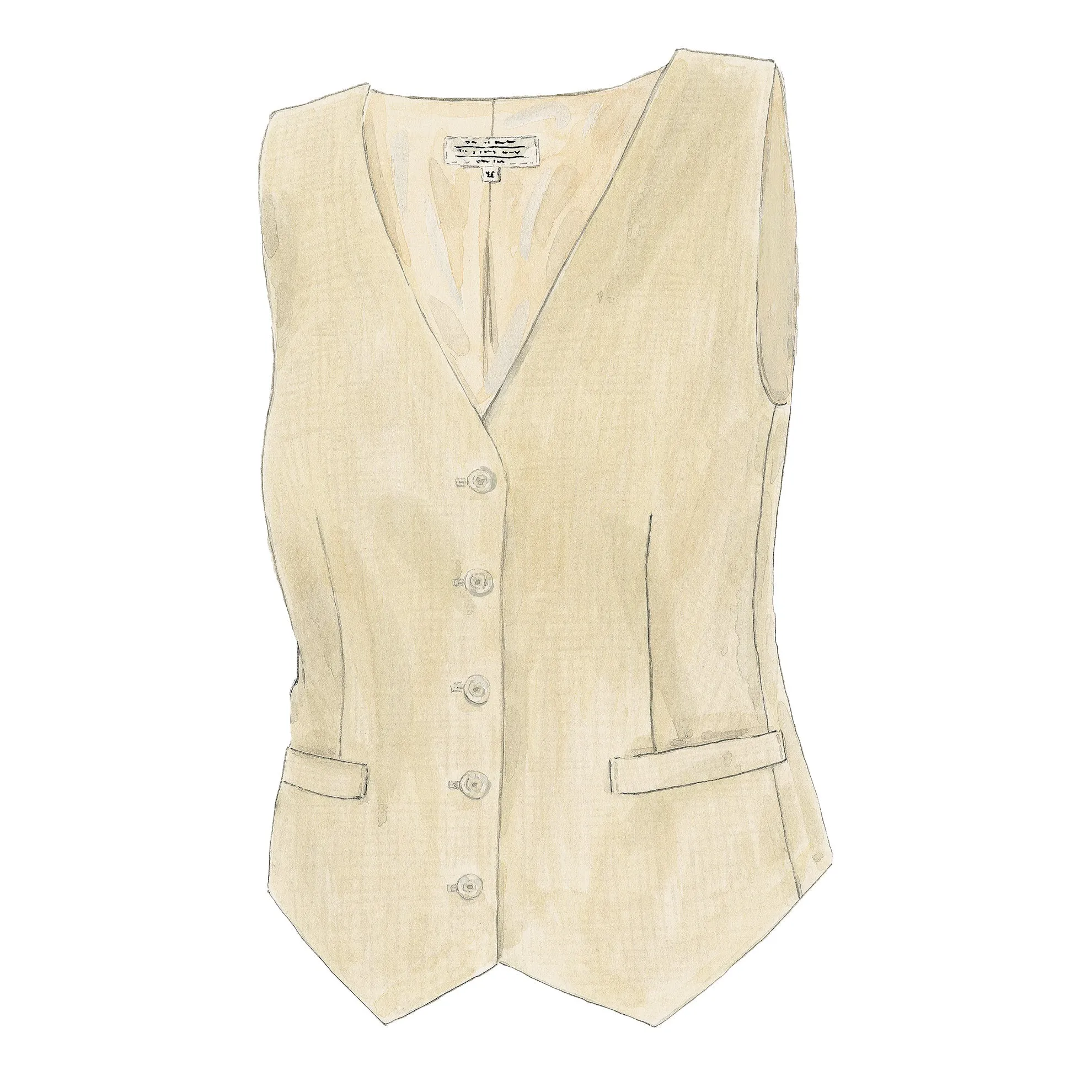 Optimistic Linen Vest