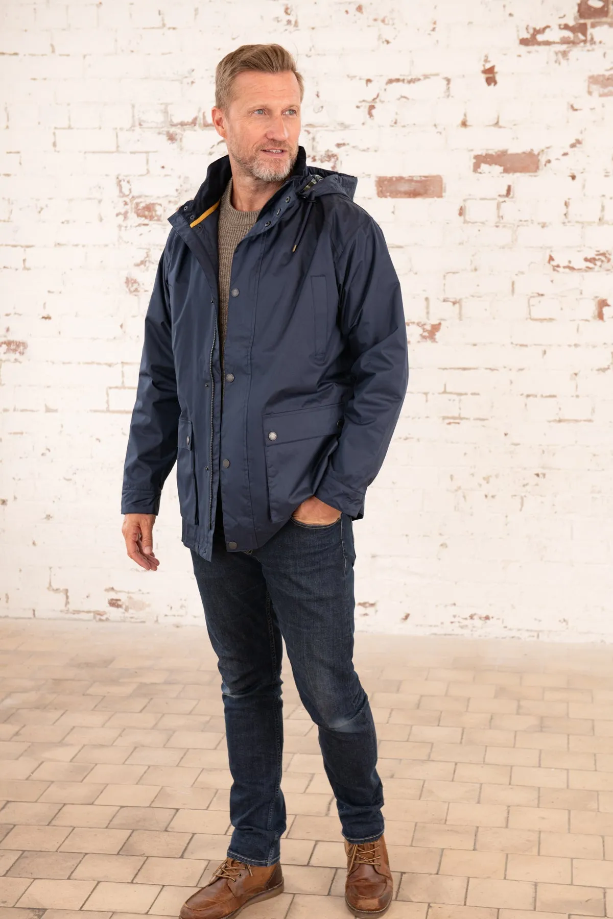 Oxford Raincoat - Navy