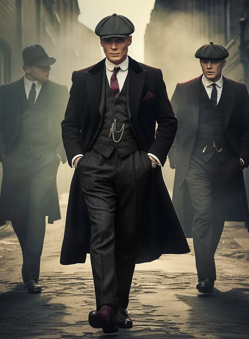 Peaky Blinders Suit - Thomas Shelby - Charcoal Tweed