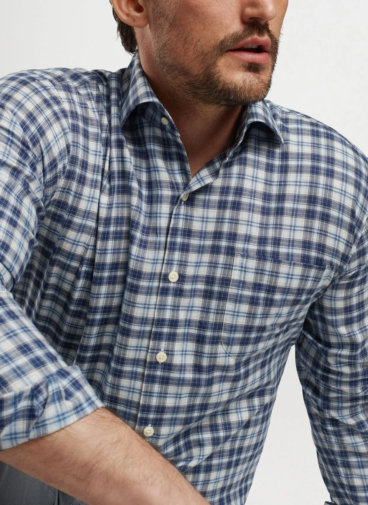 Peter Millar Brooks Summer Soft Cotton Sport Shirt