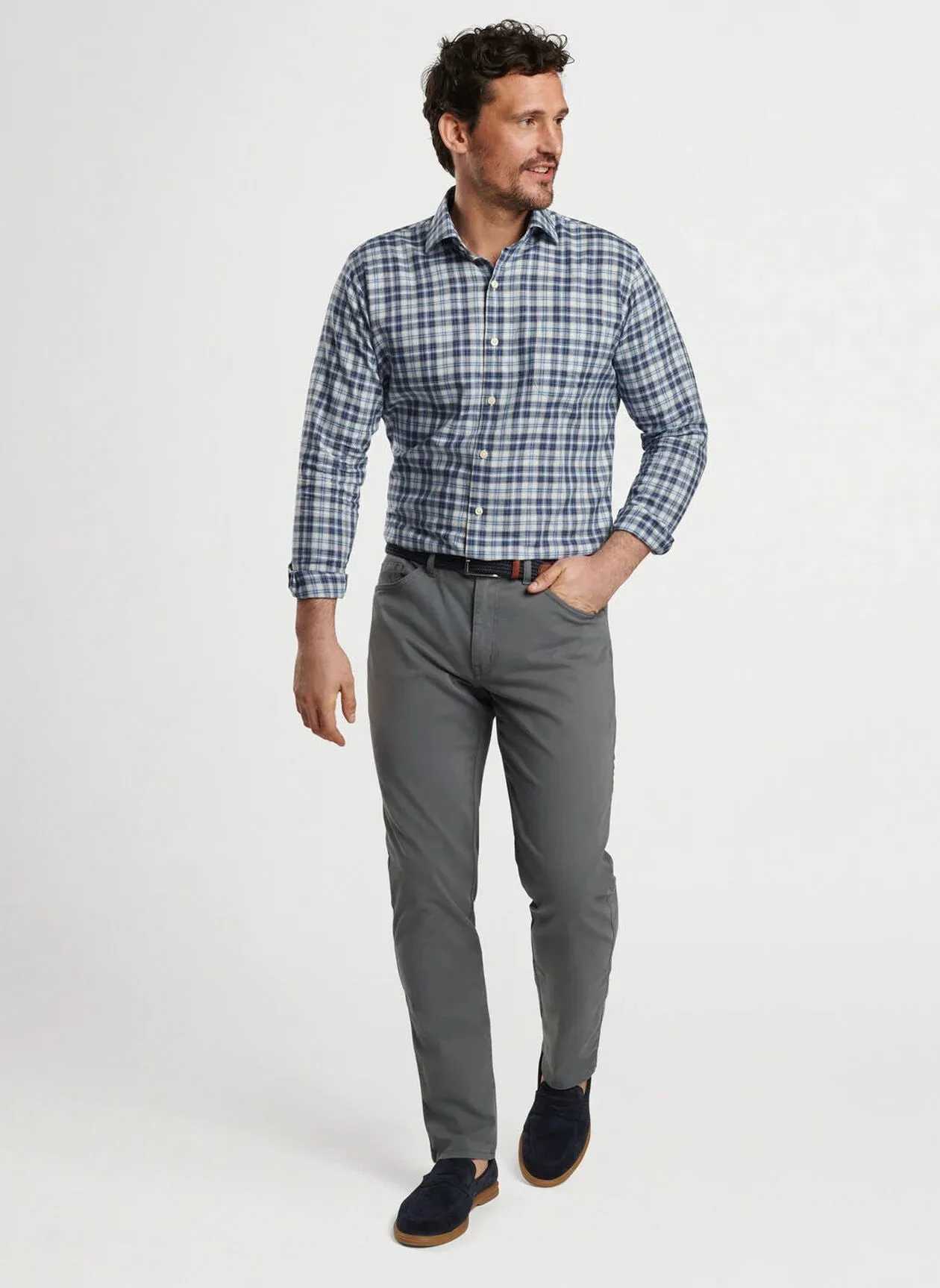 Peter Millar Brooks Summer Soft Cotton Sport Shirt