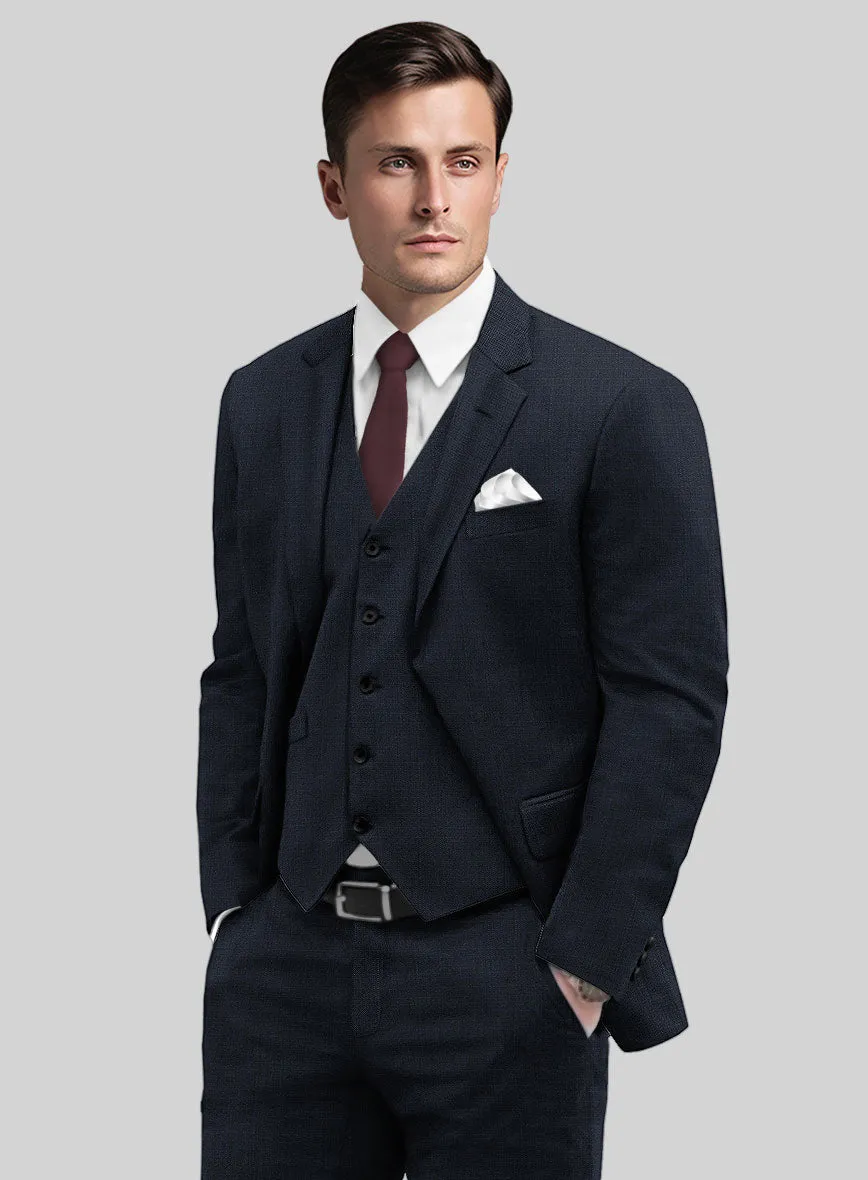 Reda Cashmere Blue Checks Wool Suit