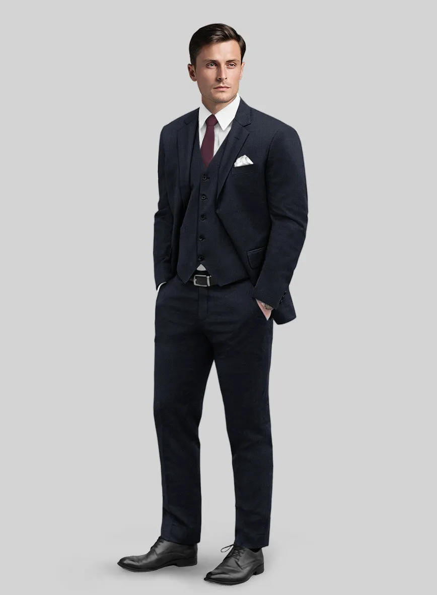 Reda Cashmere Blue Checks Wool Suit