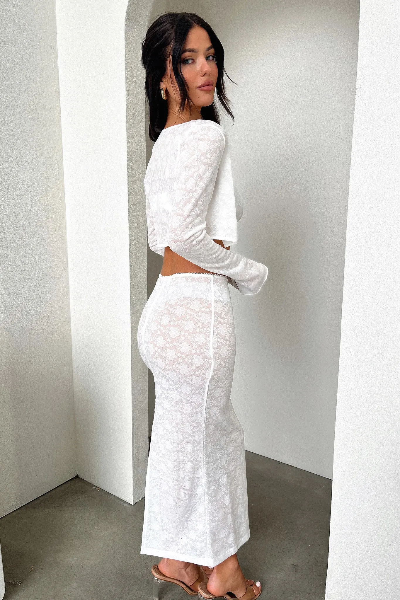 Renoir Maxi Skirt - White