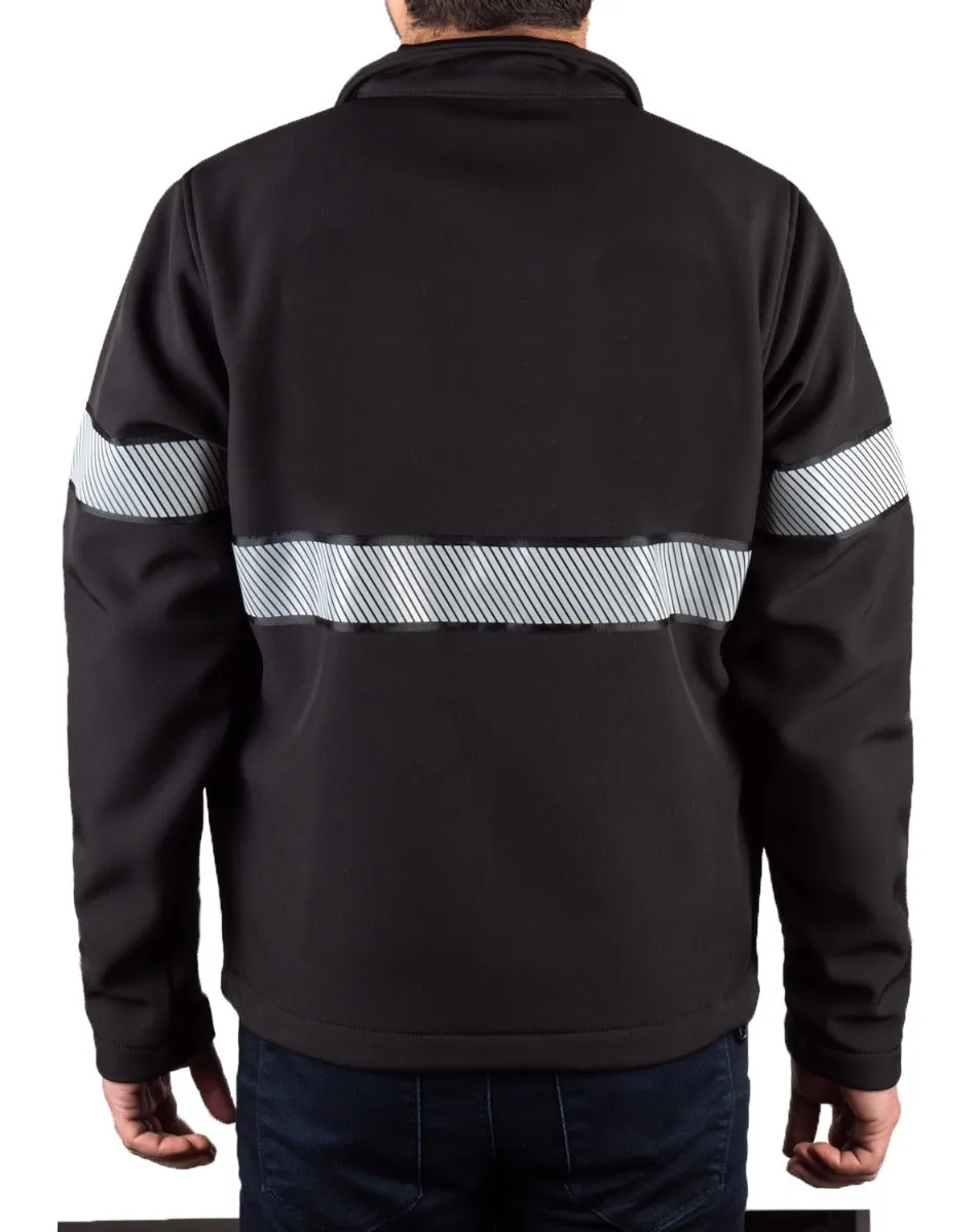 Ryno Gear Soft Shell Jacket with Reflective Stripes