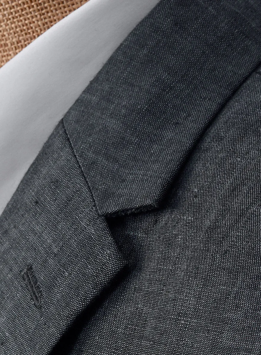 Slate Gray Linen Suit